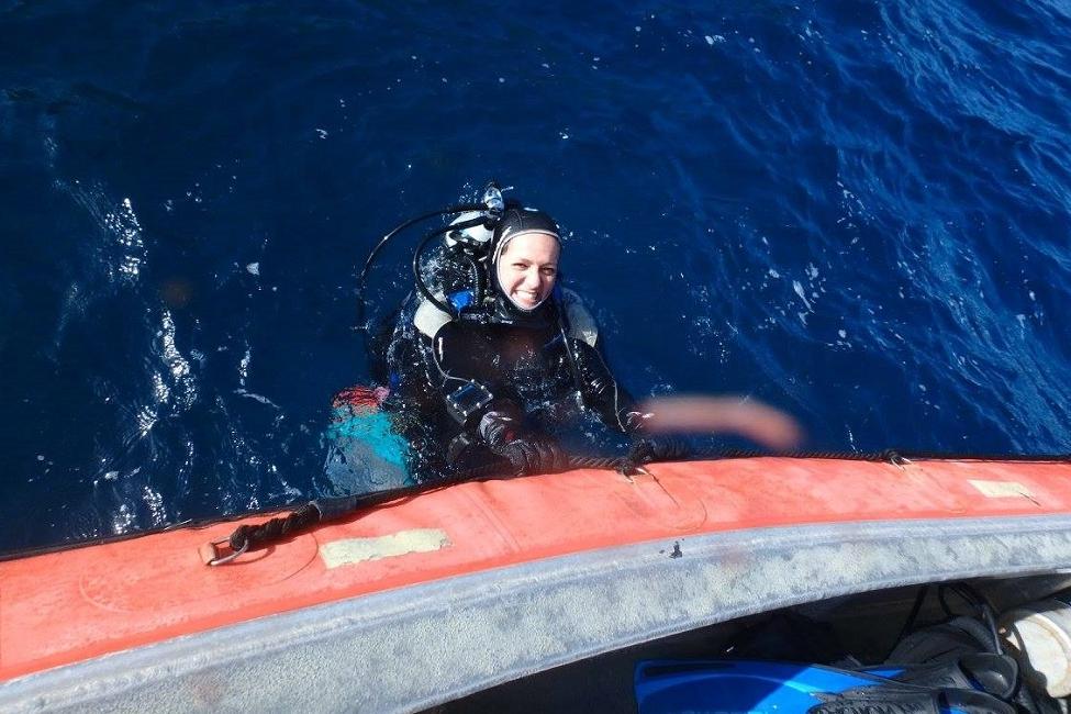 Andia Chaves Fonnegra, NSF职业奖，珊瑚礁，潜水，佛罗里达，加勒比海 